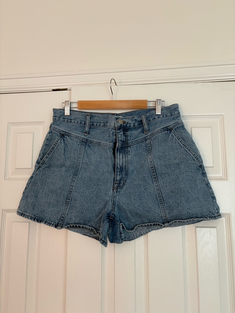 Madewell Vintage-Inspired Blue Denim High-Rise Shorts